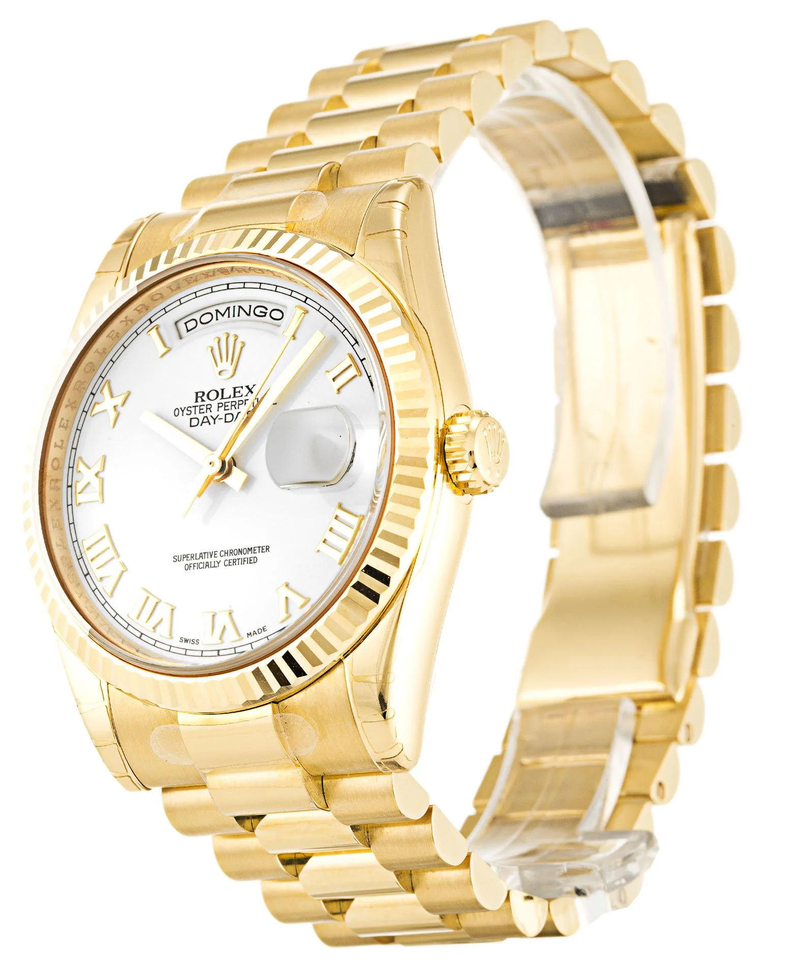 Rolex Day-Date White Dial 118238