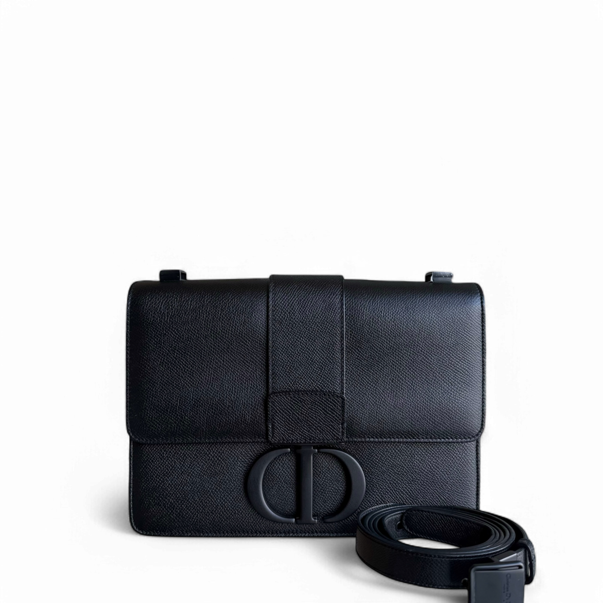 Dior 30 Montaigne 30 - Grained Calfskin All Black