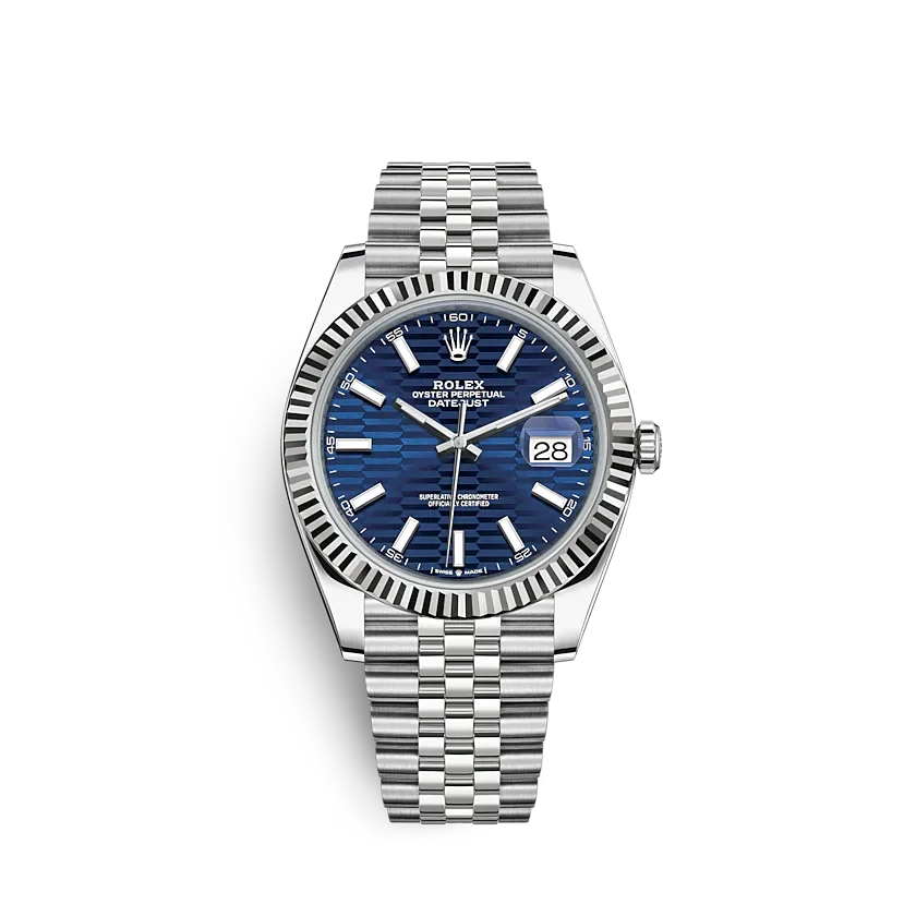 Rolex Datejust 126334 41mm Bright blue Motif Dial