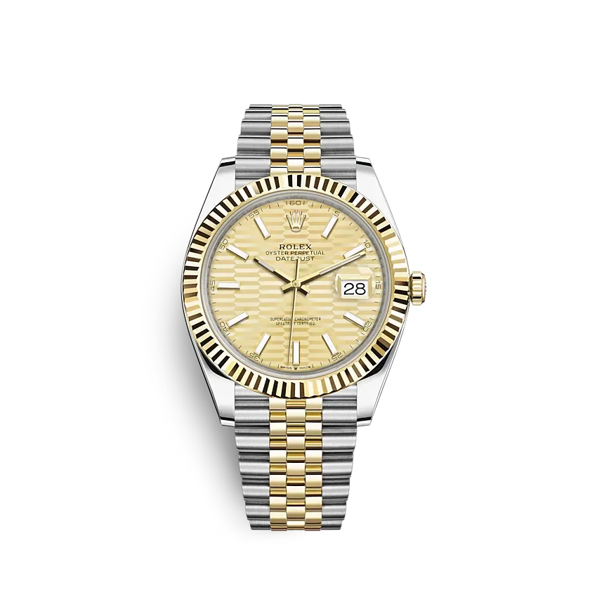 Rolex Datejust 126333 41mm Golden (Jubilee) Motif Dial