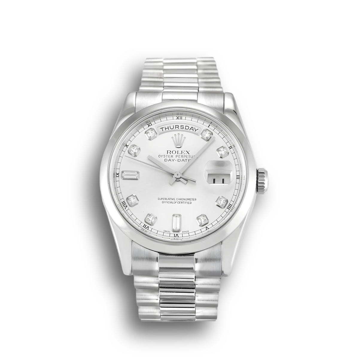 Rolex Day-Date II Silver 218239