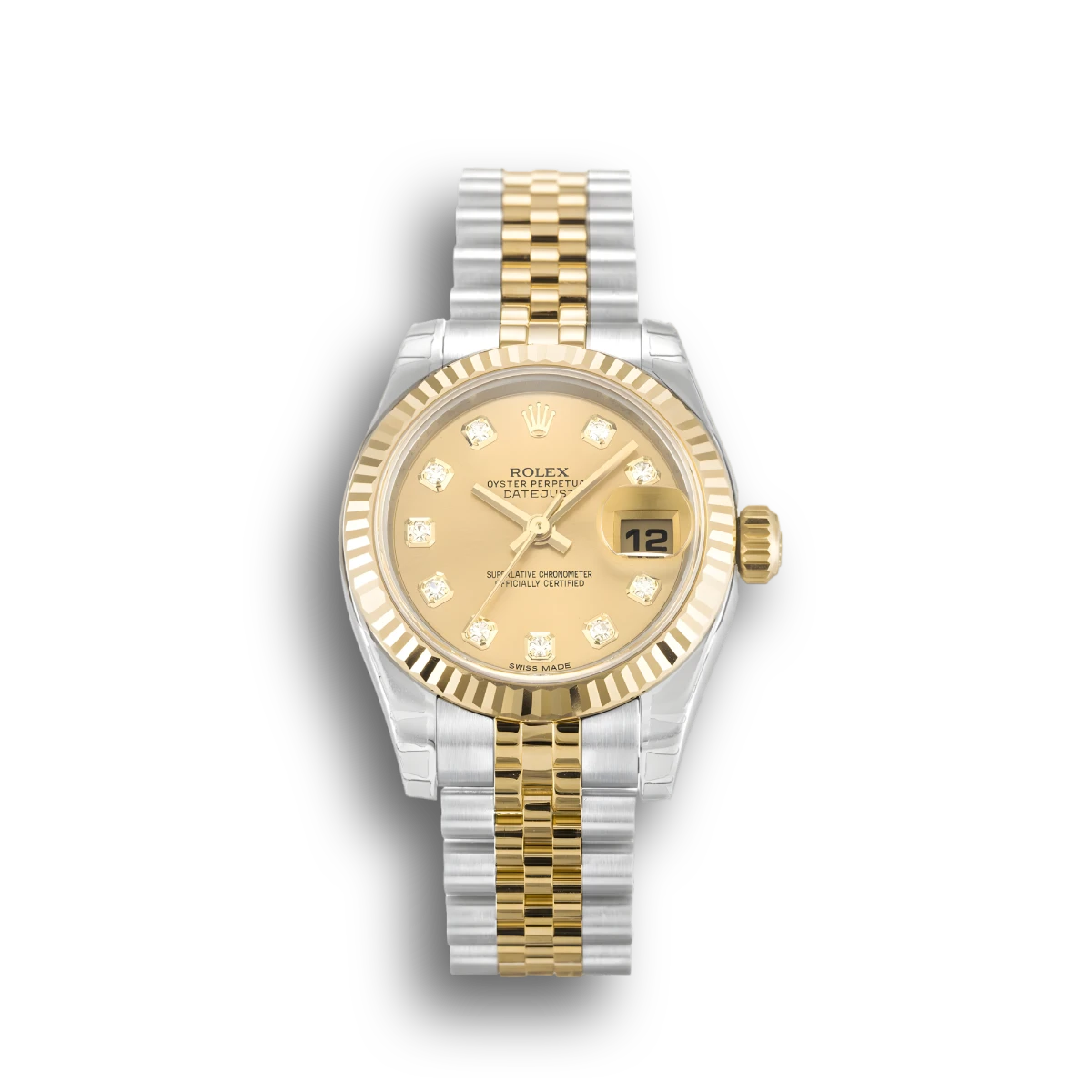 Rolex Datejust Lady Champagne Diamond Dial 179173