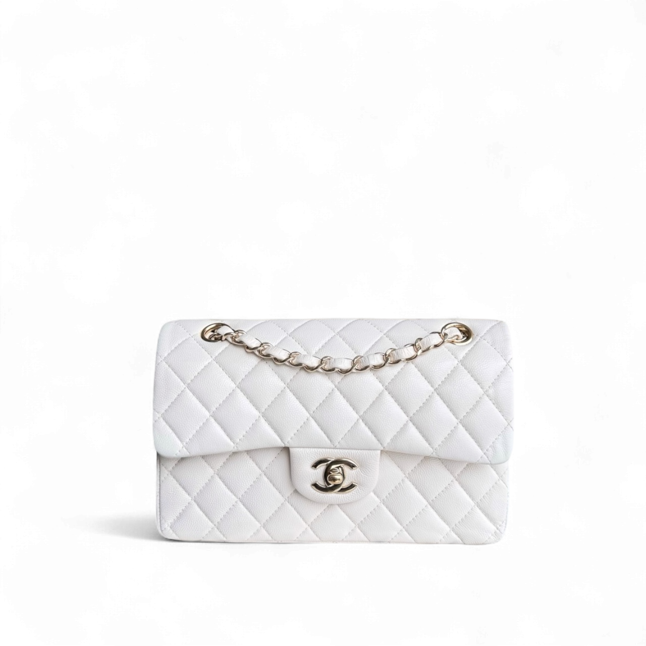 Chanel Classic Flap Small - 23CM Quilted Caviar Gold Hardware Series 31